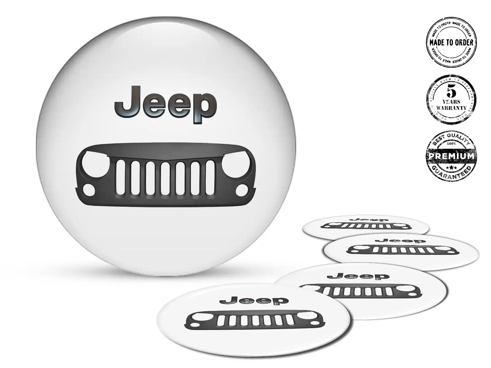 Jeep Pegatinas de Rueda Estilo Insignias de Silicona Racing